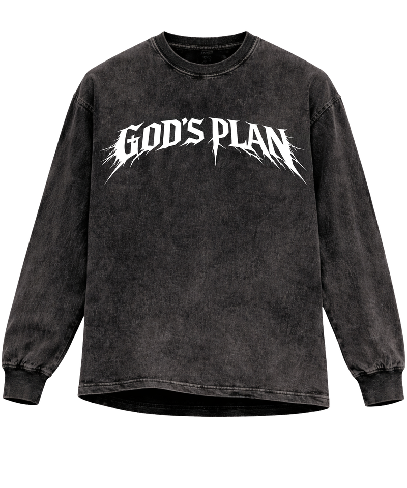 GOD'S PLAN LONGSLEEVE [BLACK]