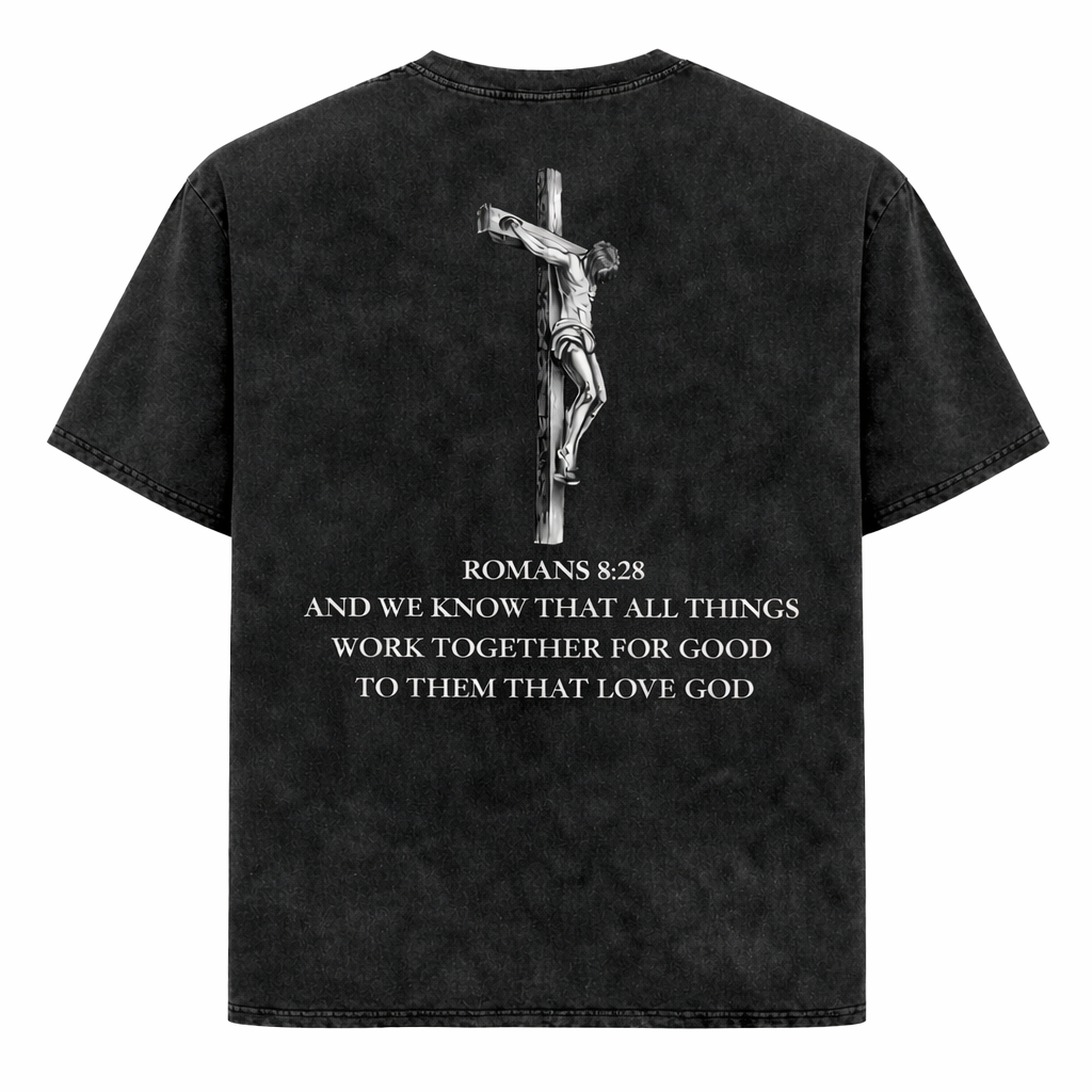 ROMANS 8:28 TEE [BLACK]
